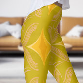 Atemberaubendes goldenes Muster Leggings