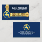 Atemberaubendes Goldwasserleitwerk Visitenkarte (Vorne/Hinten)