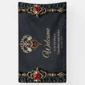 Atemberaubendes gotisches Herz Banner (Vertikal)