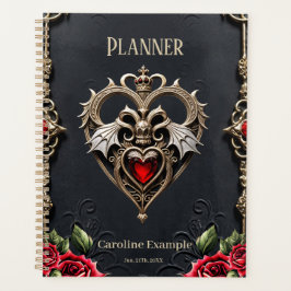 Atemberaubendes gotisches Herz Planer