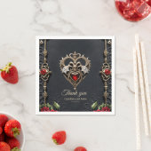 Atemberaubendes gotisches Herz Serviette (Beispiel)