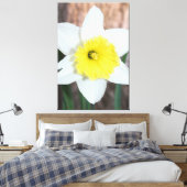 Atemberaubendes großes Daffodil Leinwanddruck (Insitu (Schlafzimmer))