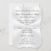 Atemberaubendes Herz, Diamant Hochzeitskarten Einladung (Rückseite)