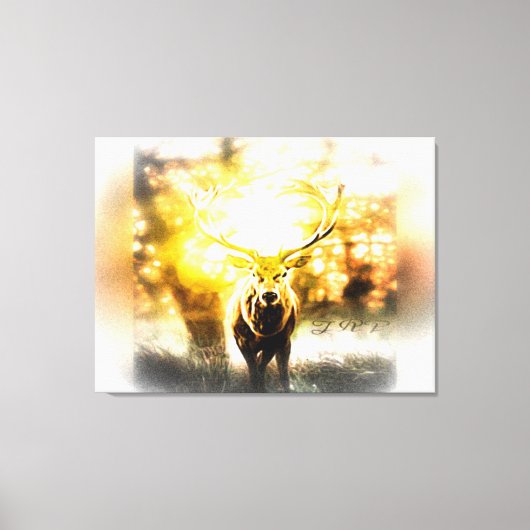 Atemberaubendes Hirsch 01-02 Leinwanddruck (Vorderseite)