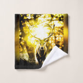 Atemberaubendes Hirsch 01 Badhandtuch Set (Waschlappen)