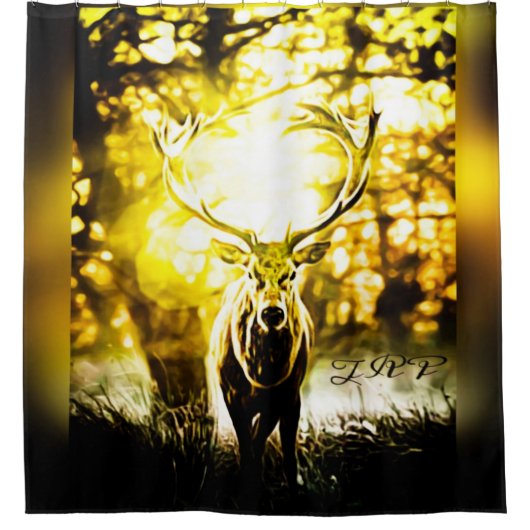 Atemberaubendes Hirsch 01 Duschvorhang (Vorderseite)