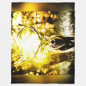 Atemberaubendes Hirsch 01 Fleecedecke (Vorderseite)