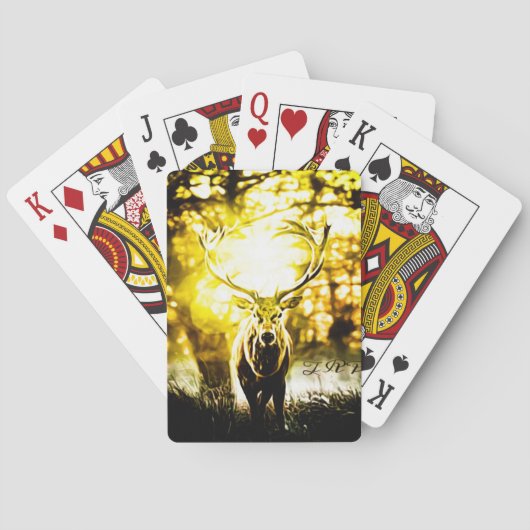 Atemberaubendes Hirsch 01 Spielkarten (Rückseite)