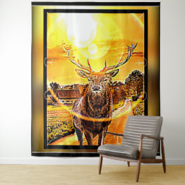 Atemberaubendes Hirsch 02-02 Wandteppich