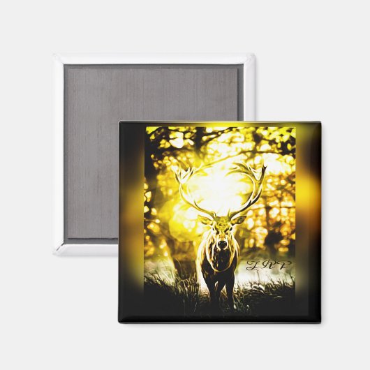 Atemberaubendes Hirsch Magnet (Vorderseite/Rückseite)