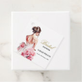 Atemberaubendes Hochzeitgown-Brautparty für ein Bu Geschenkanhänger (Beispiel)