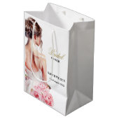 Atemberaubendes Hochzeitgown-Brautparty für ein Bu Mittlere Geschenktüte (Vorderseite Schrägansicht)