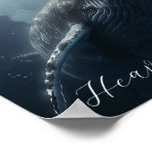 Atemberaubendes Humpback Whale Poster oder Decoupa (Ecke)