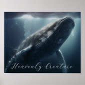 Atemberaubendes Humpback Whale Poster oder Decoupa (Vorne)