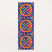 Atemberaubendes indisches Mandala lila, orange, ro Yogamatte (Vorderseite)