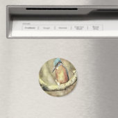 Atemberaubendes Kingfisher in Wasserfarbe Magnet (In Situ (Geschirrspüler))