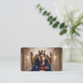 Atemberaubendes Kunstwerk der Fußballlegende Lione Visitenkarte (Stehend Vorderseite)