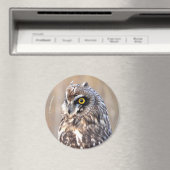 Atemberaubendes Kurz-gezüchtetes Owl in den Marsch Magnet (In Situ (Geschirrspüler))