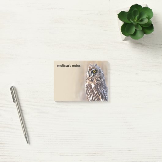 Atemberaubendes Kurz-gezüchtetes Owl in den Marsch Post-it Klebezettel (Büro)