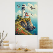 Atemberaubendes Leuchtturm Poster (Küche)