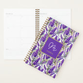 Atemberaubendes Lila Lavendermuster Monogrammiert Planer (Anzeige)