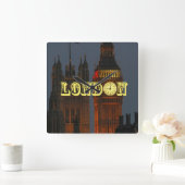 Atemberaubendes Londoner Pro-Foto Quadratische Wanduhr (Zuhause)