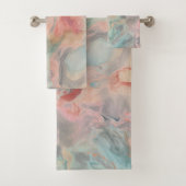 ATEMBERAUBENDES MARBLE GRAU BADEZIMMER TOWEL SET (Insitu)