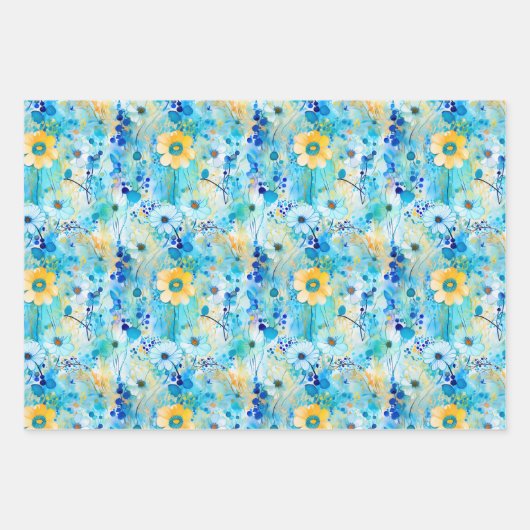 Atemberaubendes Multicolor-Muster Geschenkpapier Set (Vorderseite 2)