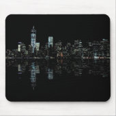 Atemberaubendes NachtFoto von New YorkSkyline Mousepad (Vorne)