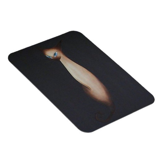 Atemberaubendes Ölgemälde Siamkatze Magnet (Rechte Seite)