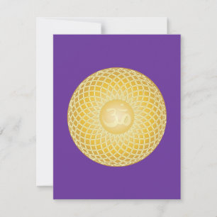 Atemberaubendes Om-Symbol Einladung