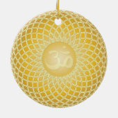 Atemberaubendes Om-Symbol Keramikornament (Hinten)