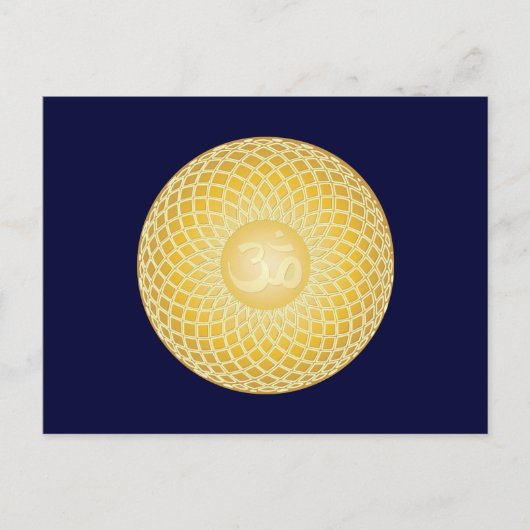 Atemberaubendes Om-Symbol Postkarte (Vorderseite)