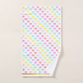 ATEMBERAUBENDES PASTEL HEART BADEZIMMER TOWEL SET (Handtuch)