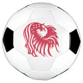 Atemberaubendes Patriotic Eagle Digital Artwork Fußball (Gedreht)