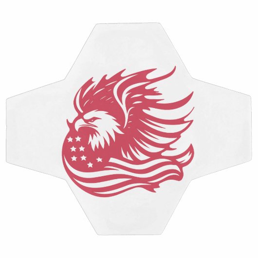 Atemberaubendes Patriotic Eagle Digital Artwork Fußball (Flach)