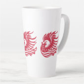 Atemberaubendes Patriotic Eagle Digital Artwork Milchtasse (Rechte Ecke)