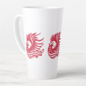 Atemberaubendes Patriotic Eagle Digital Artwork Milchtasse (Linke Ecke)