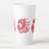 Atemberaubendes Patriotic Eagle Digital Artwork Milchtasse (Vorderseite)