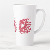 Atemberaubendes Patriotic Eagle Digital Artwork Milchtasse (Rechts)