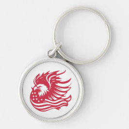 Atemberaubendes Patriotic Eagle Digital Artwork Schlüsselanhänger