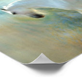 Atemberaubendes Pegasus-Pferdededekoupage Poster (Ecke)