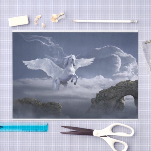 Atemberaubendes Pegasus-Pferdededekoupage Seidenpapier (Handwerk)