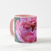 Atemberaubendes Peony: Elegante kanadische Blumenk Tasse (Vorderseite Links)