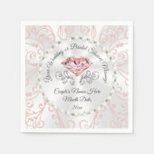 Atemberaubendes Personalisiertes Brautparty Napkin Serviette (Vorderseite)