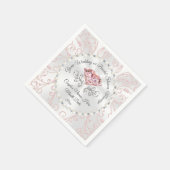 Atemberaubendes Personalisiertes Brautparty Napkin Serviette (Ecke)
