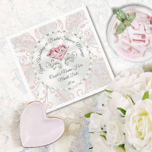 Atemberaubendes Personalisiertes Brautparty Napkin Serviette