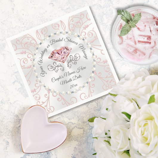 Atemberaubendes Personalisiertes Brautparty Napkin Serviette