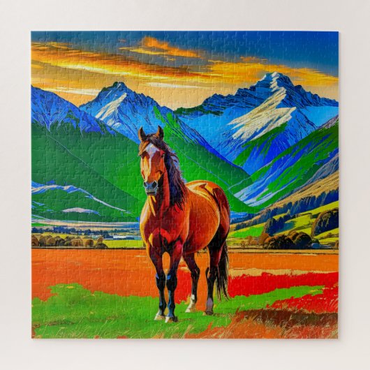 Atemberaubendes Pferd Puzzle (Vertikal)