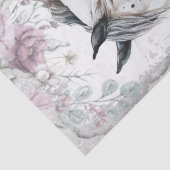 Atemberaubendes Pferdeapfel Graue Flora Seidenpapier (Detail)